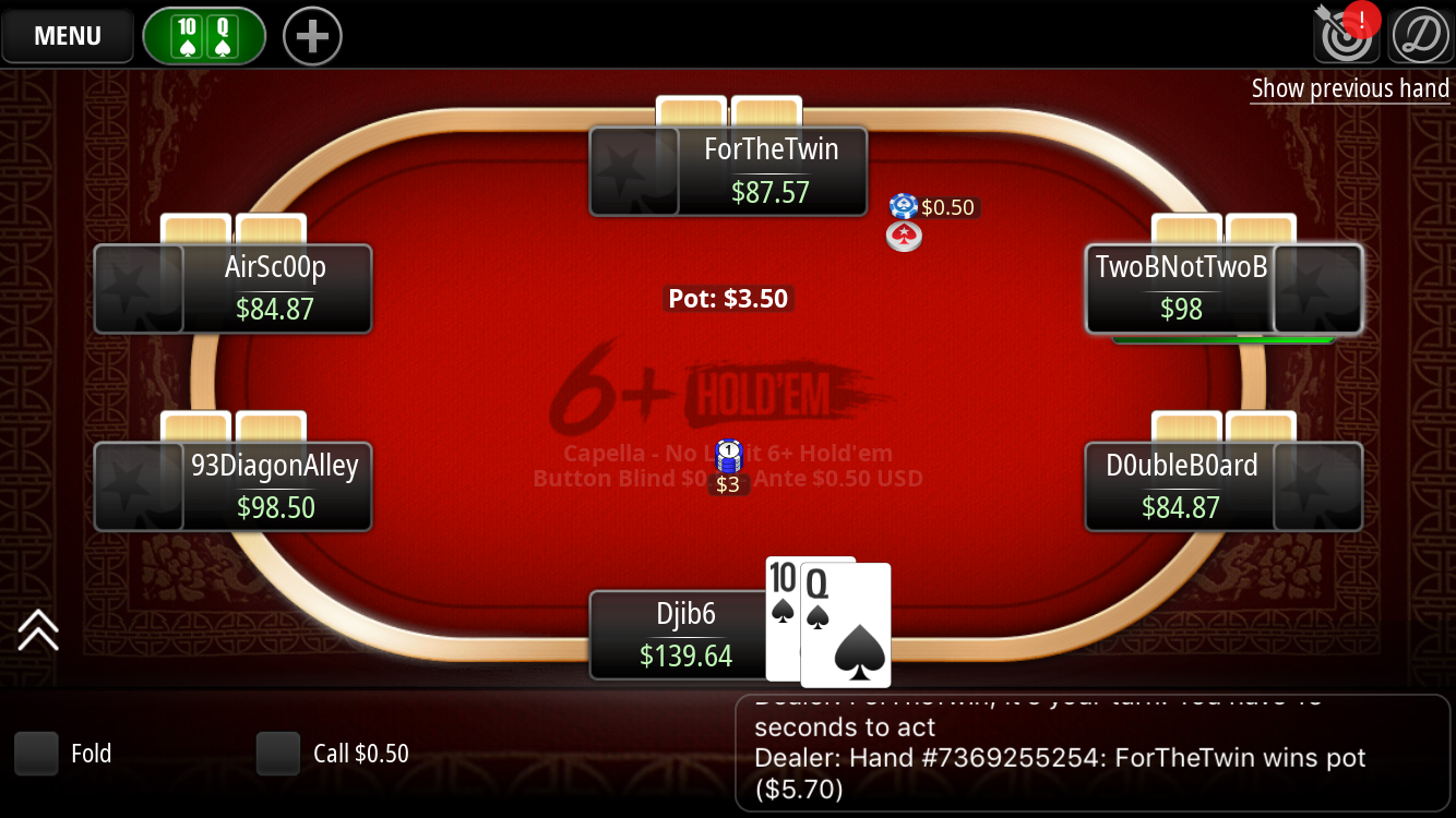Pokerstars 6+ Holdem Pokerstars 6+ Holdem